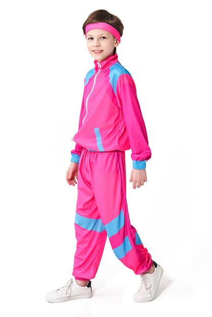 Boys 80s Tracksuit Kids Hip Hop Costume