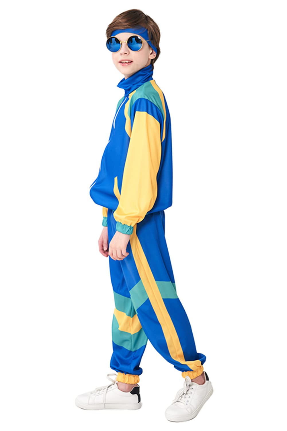 Boys 80s Tracksuit Kids Hip Hop Costume