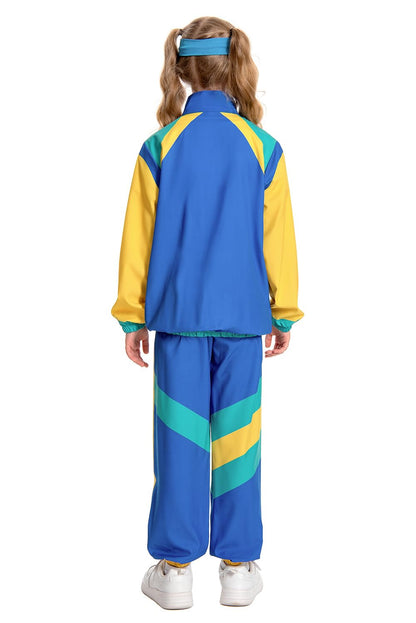 Boys 80s Tracksuit Kids Hip Hop Costume