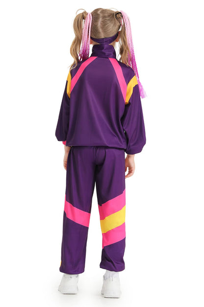 Boys 80s Tracksuit Kids Hip Hop Costume