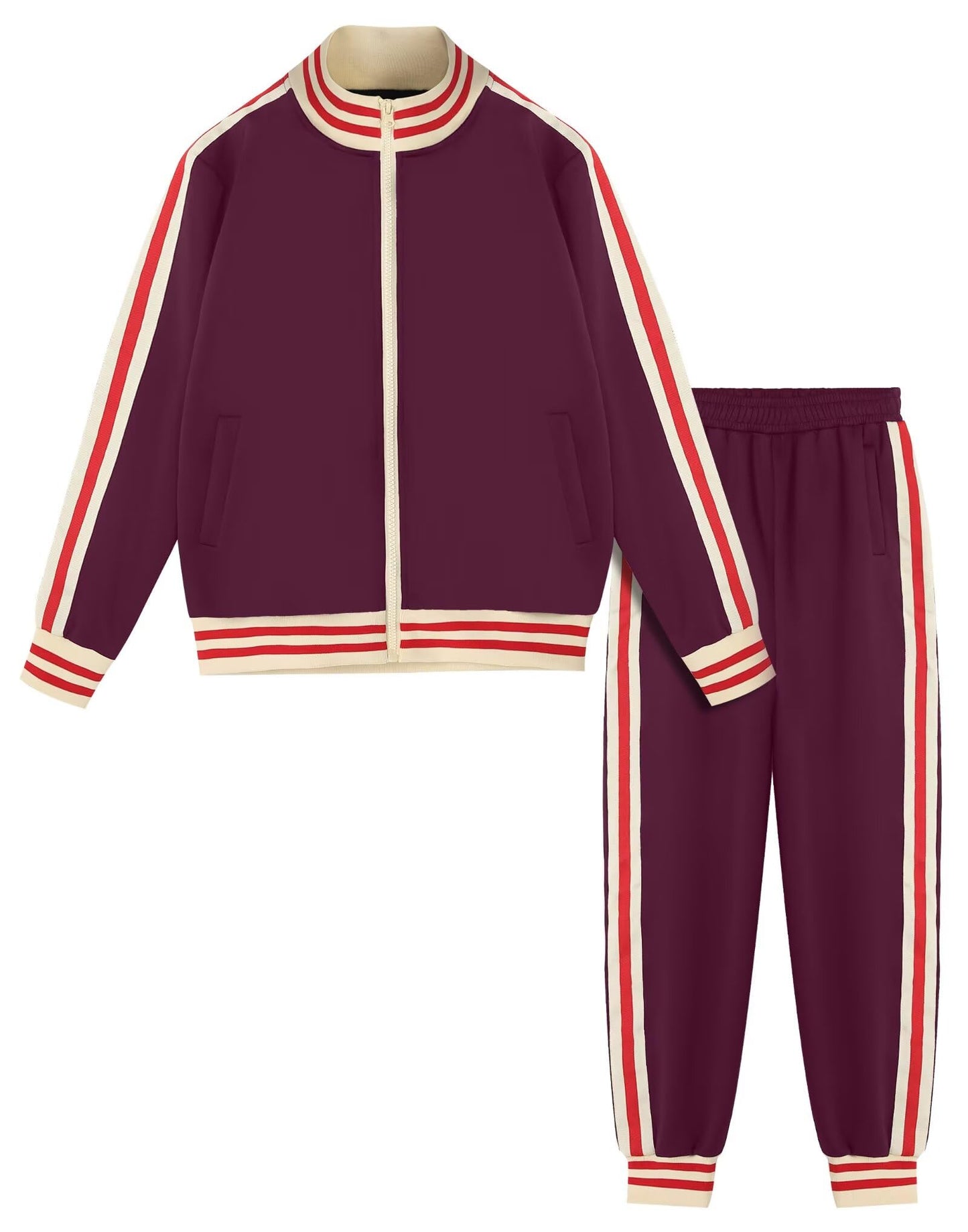 Boys' Tracksuits Set Long Sleeve Full Zip