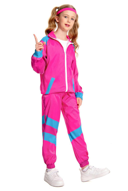 Boys 80s Tracksuit Kids Hip Hop Costume