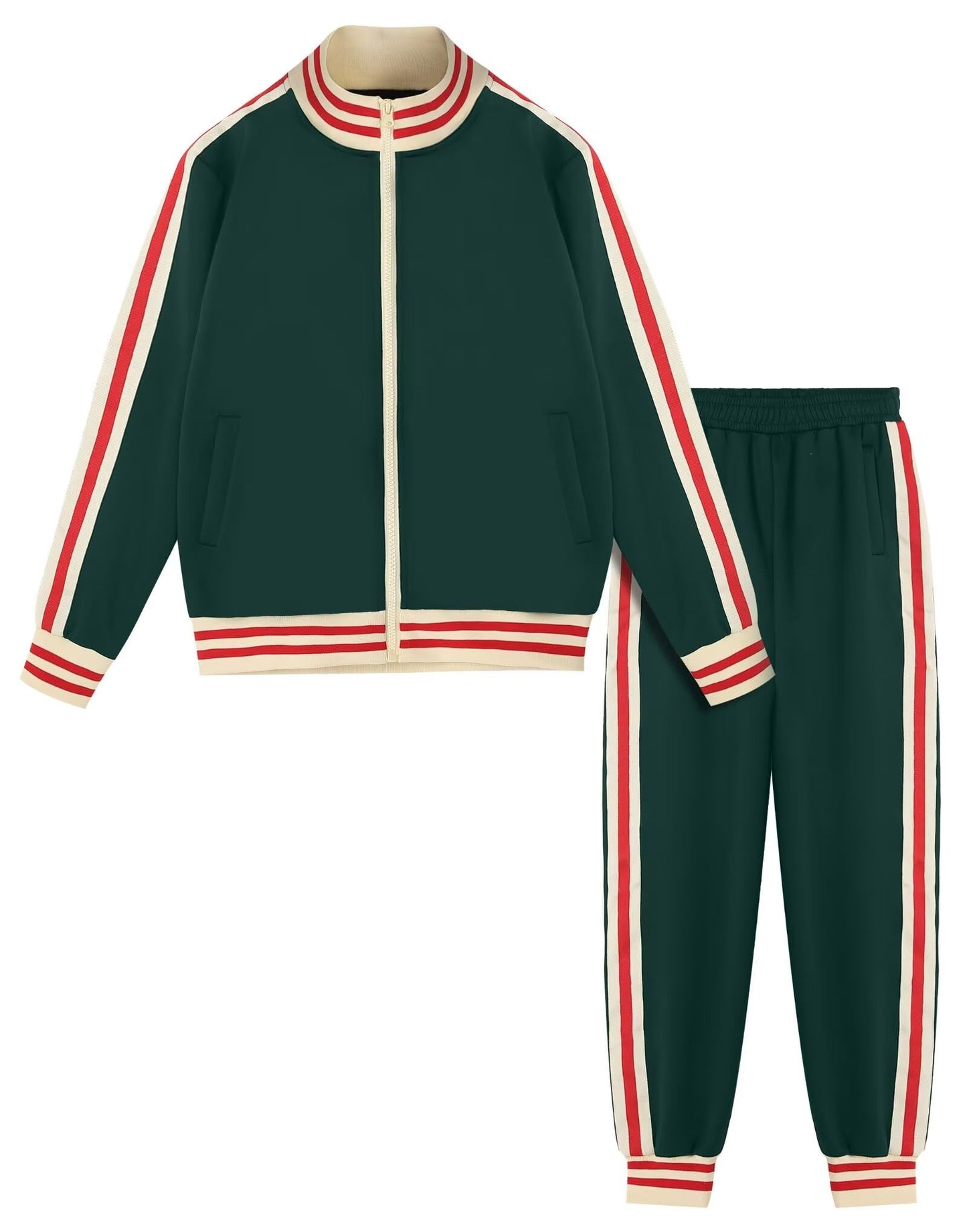 Boys' Tracksuits Set Long Sleeve Full Zip