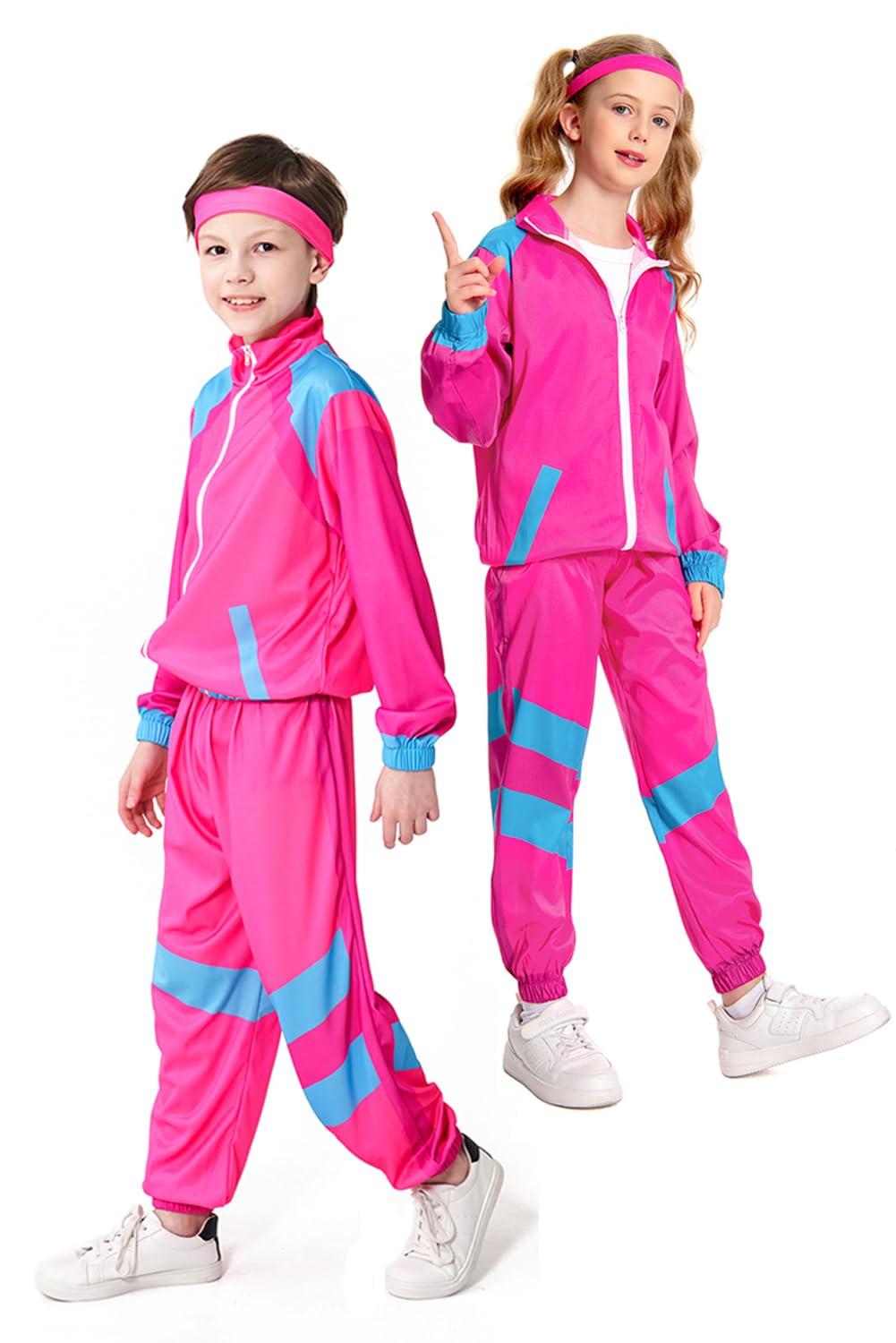 Boys 80s Tracksuit Kids Hip Hop Costume