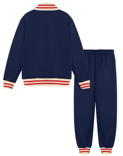 Boys' Tracksuits Set Long Sleeve Full Zip