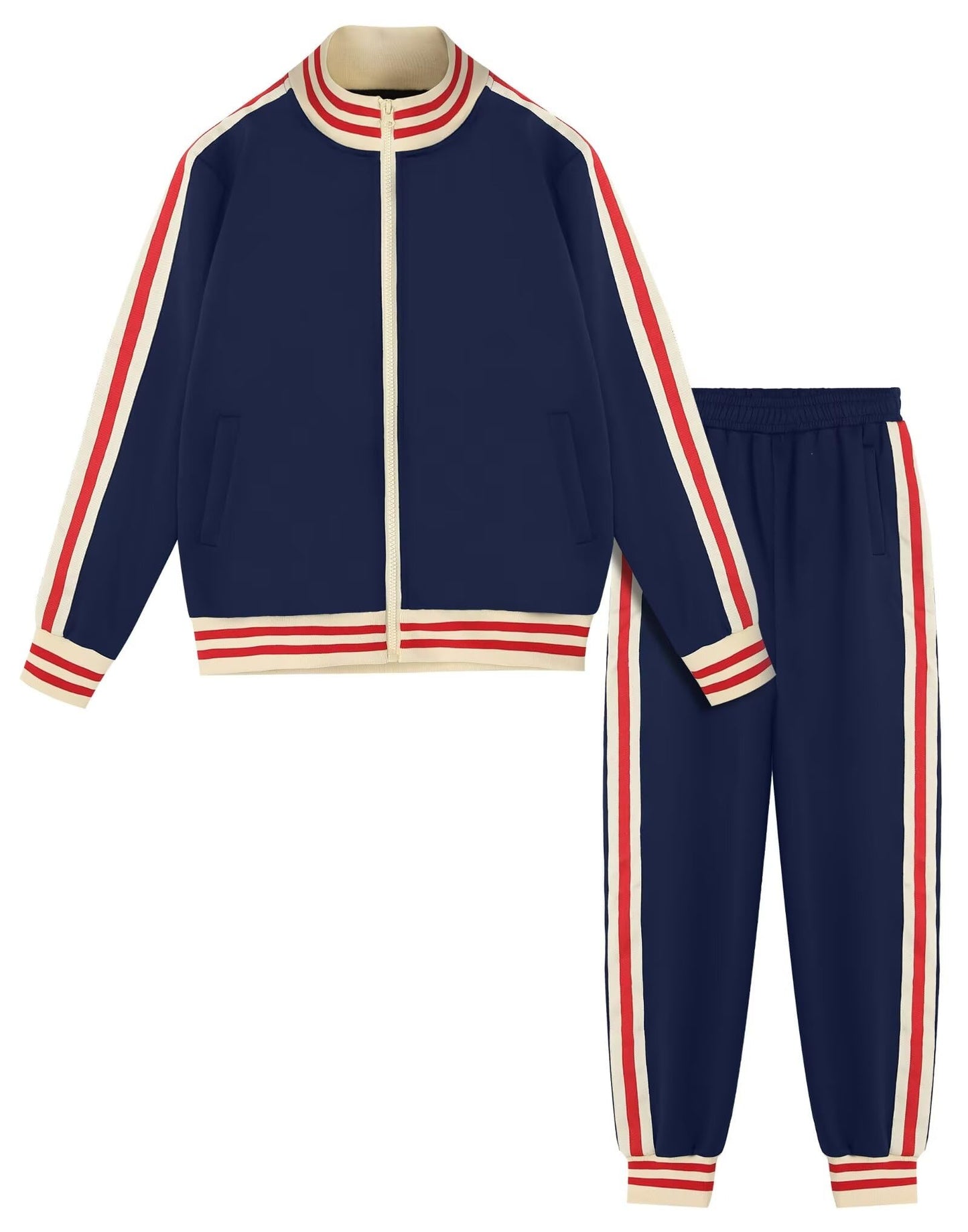 Boys' Tracksuits Set Long Sleeve Full Zip