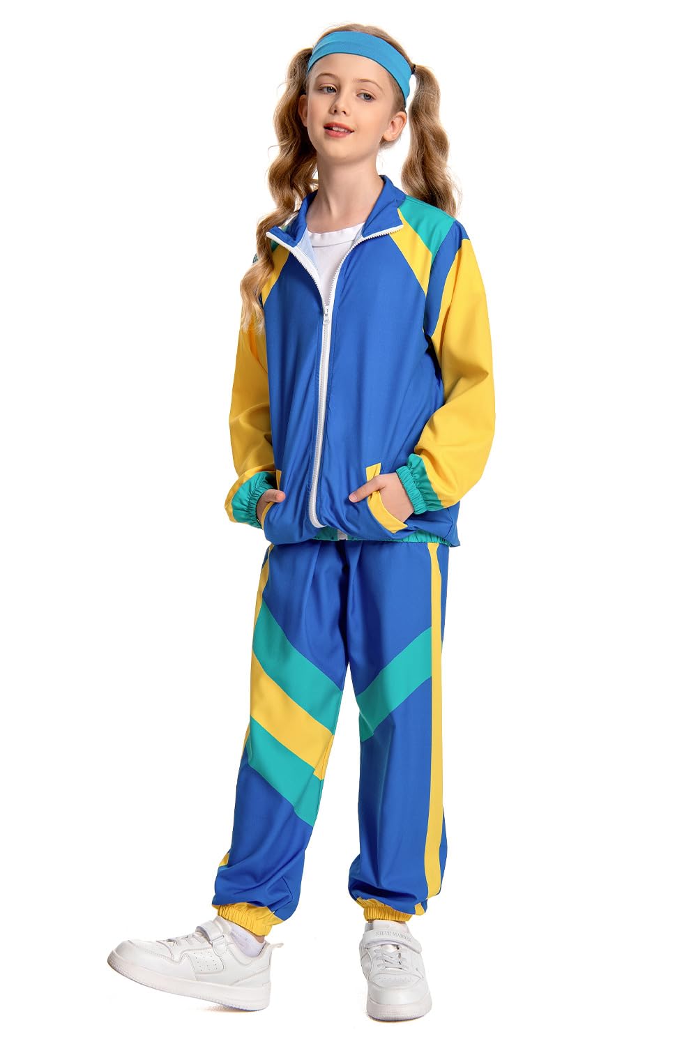 Boys 80s Tracksuit Kids Hip Hop Costume